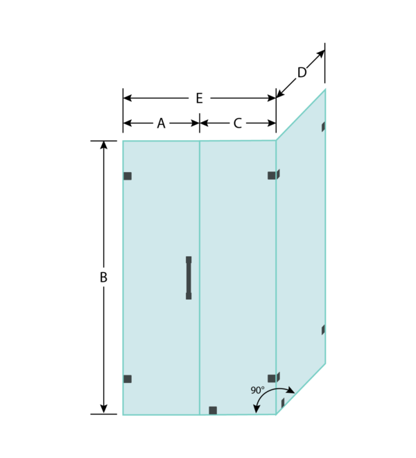 Corner Shower Door